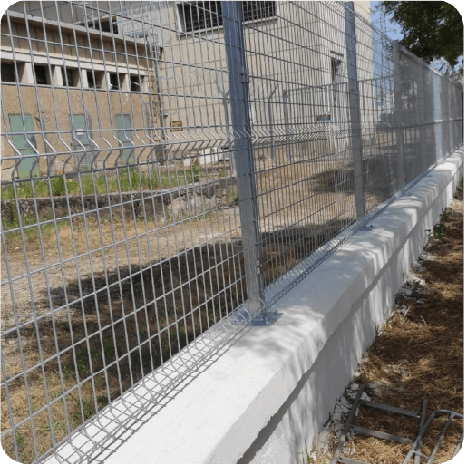 Cloture et enrober